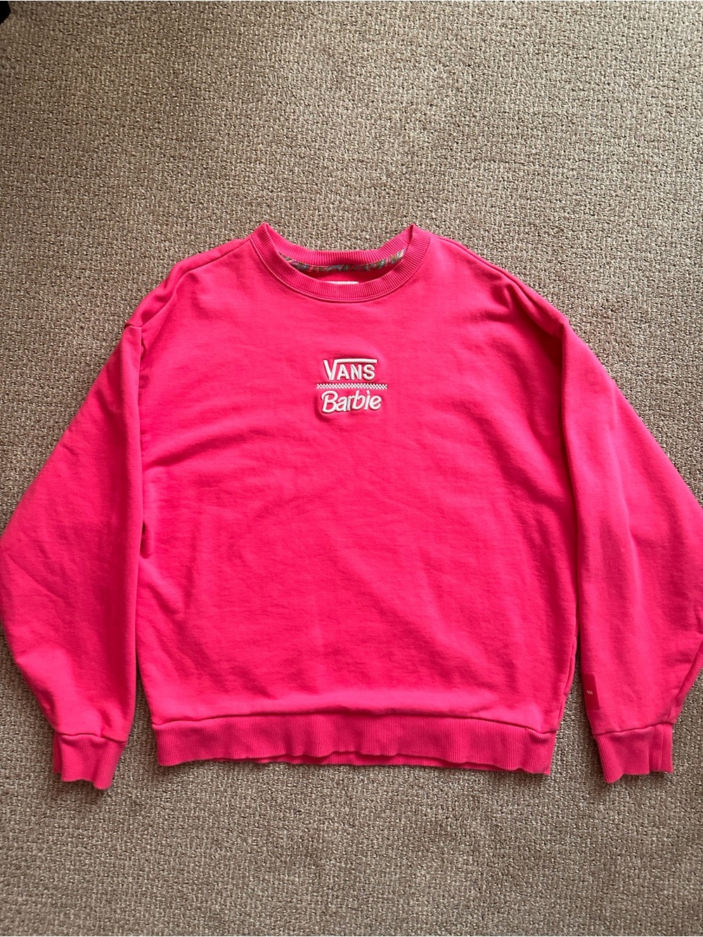 Vans Barbie Hot Pink Crewneck Sweatshirt